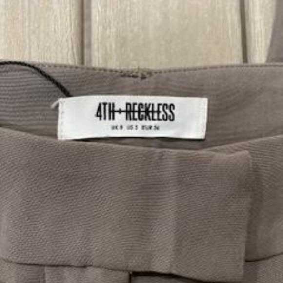 - NWT-4th & Reckless High Rise Straight Leg Trouser - Picture 9 of 9